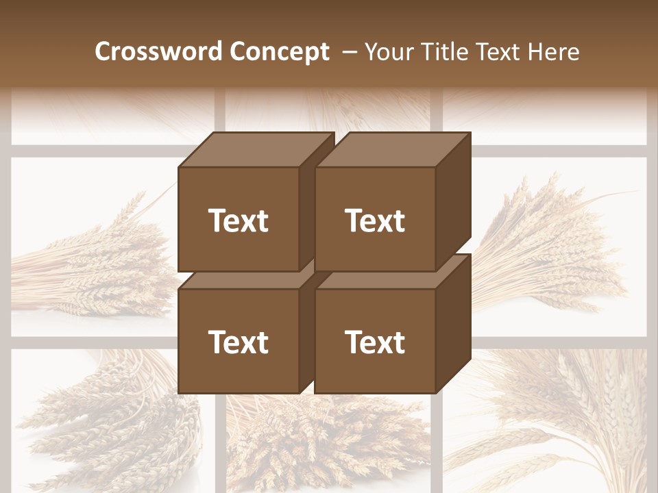 Ripe Ear White PowerPoint Template