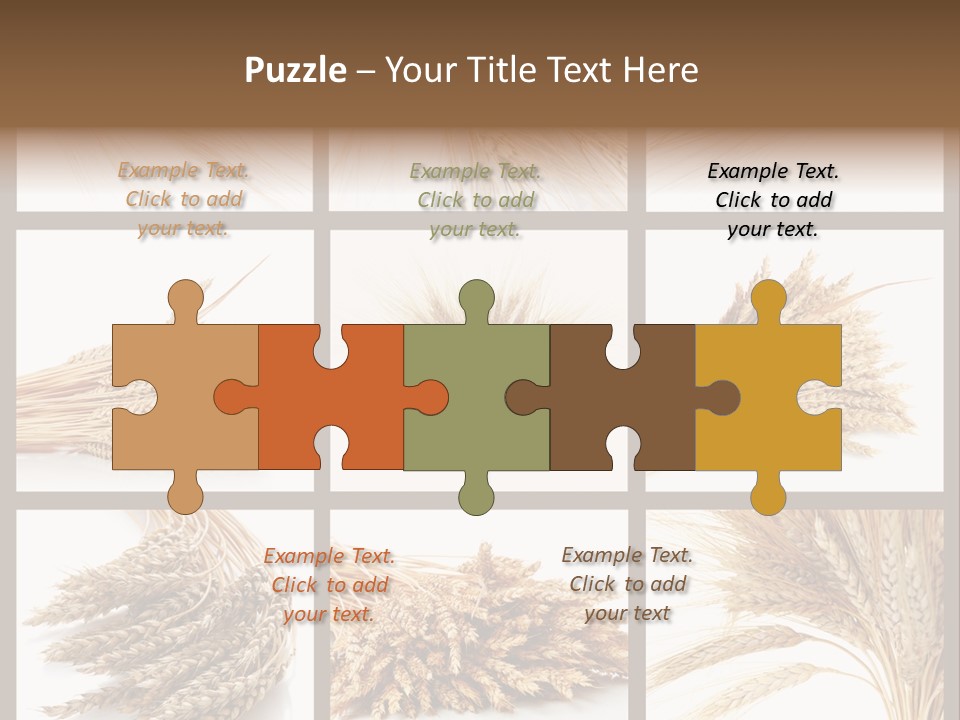 Ripe Ear White PowerPoint Template