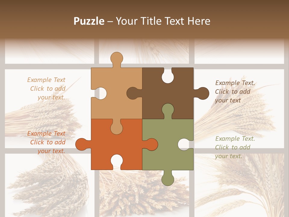 Ripe Ear White PowerPoint Template