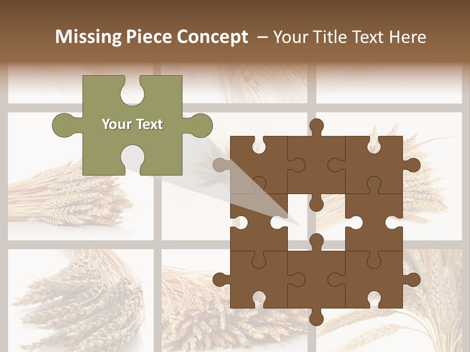 Ripe Ear White PowerPoint Template