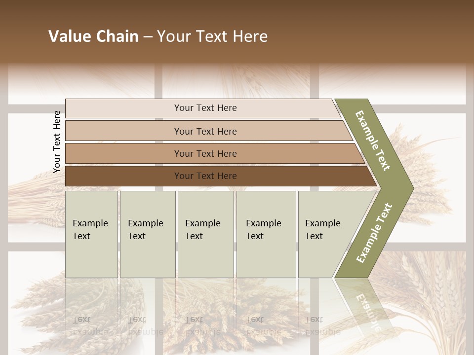 Ripe Ear White PowerPoint Template