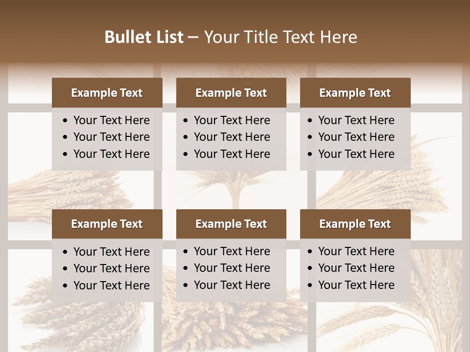 Ripe Ear White PowerPoint Template