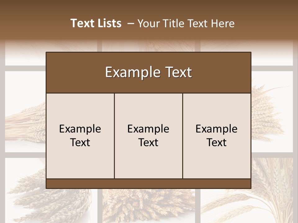 Ripe Ear White PowerPoint Template