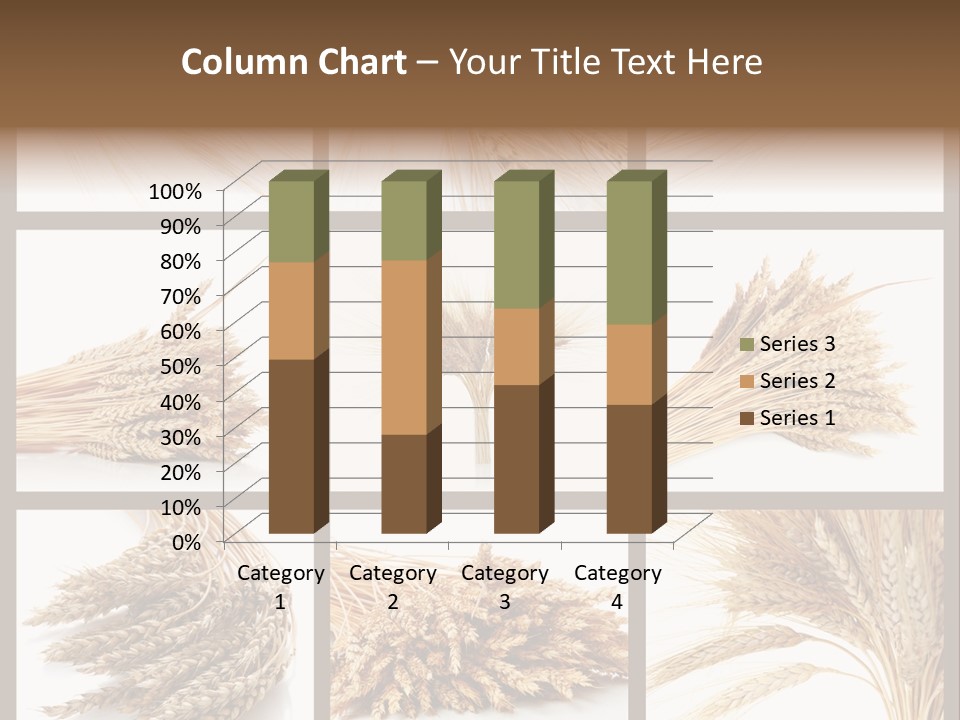 Ripe Ear White PowerPoint Template