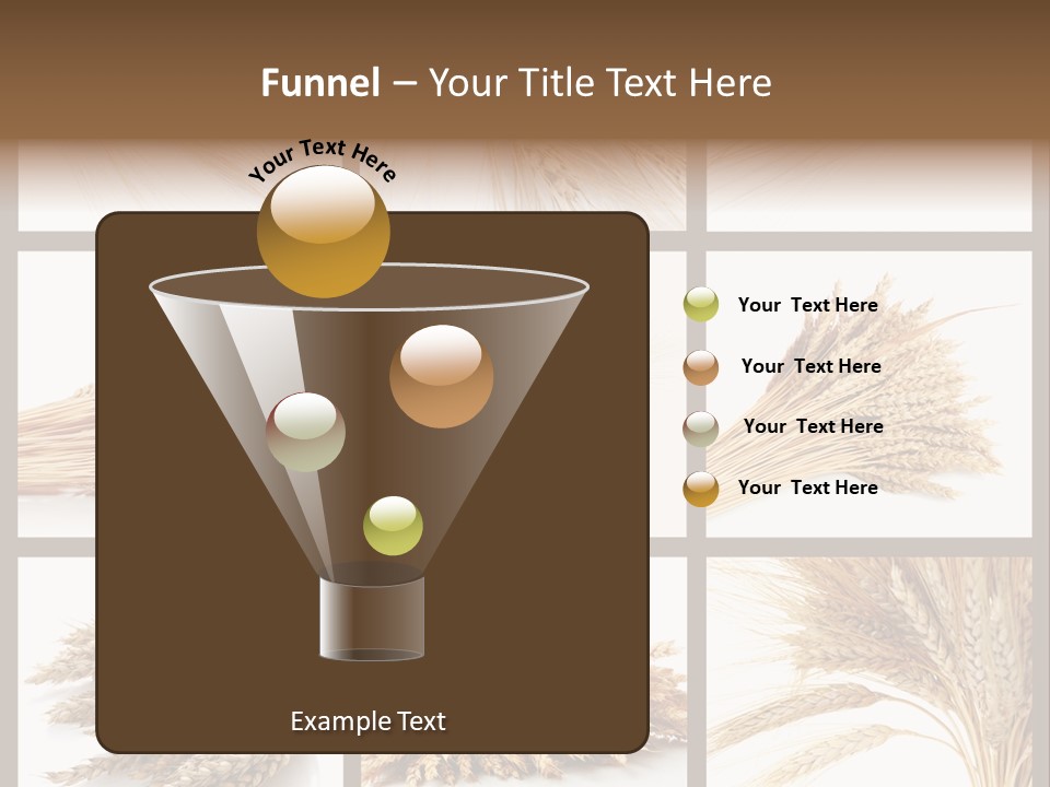 Ripe Ear White PowerPoint Template