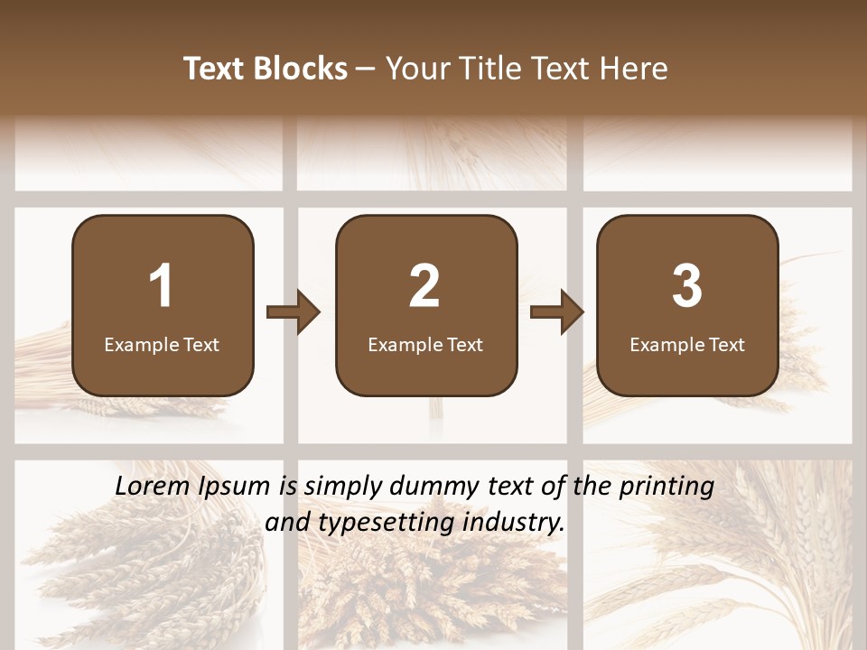 Ripe Ear White PowerPoint Template