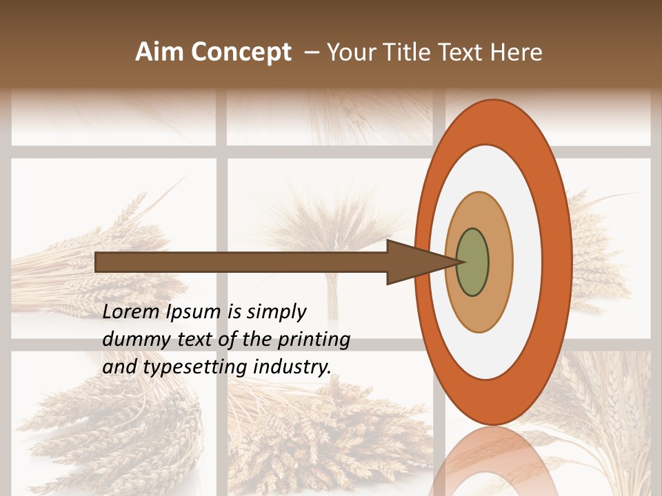 Ripe Ear White PowerPoint Template