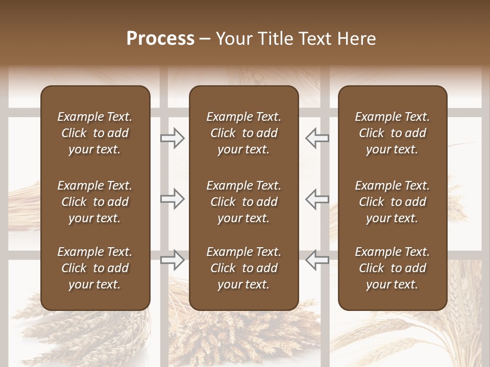 Ripe Ear White PowerPoint Template