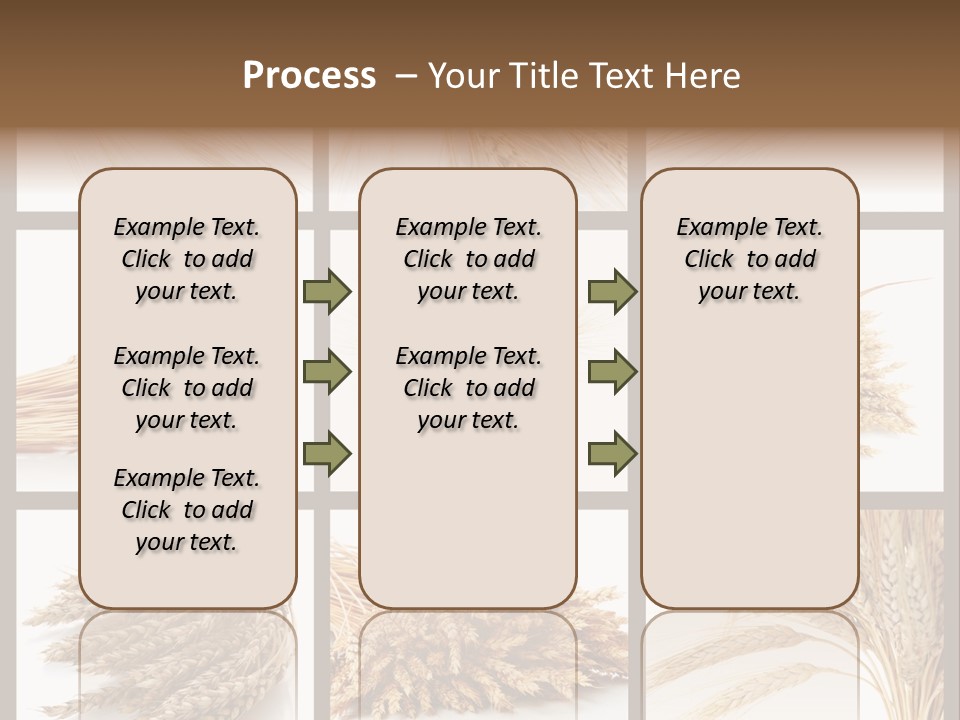 Ripe Ear White PowerPoint Template