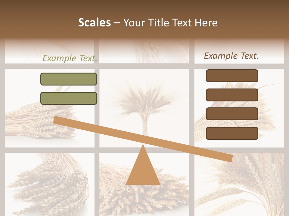 Ripe Ear White PowerPoint Template
