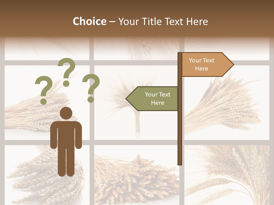 Ripe Ear White PowerPoint Template