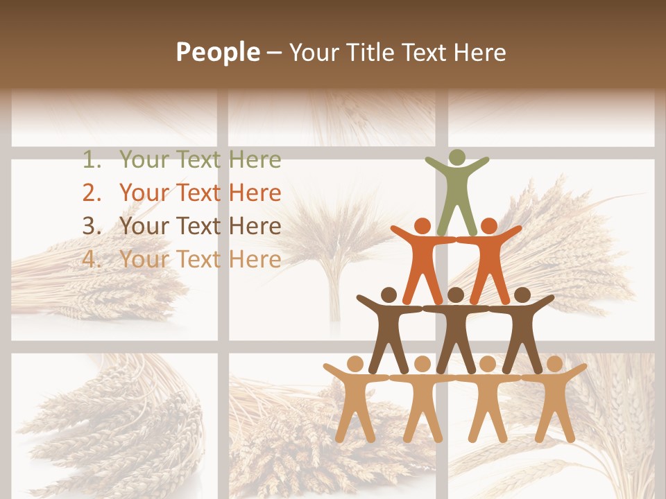 Ripe Ear White PowerPoint Template