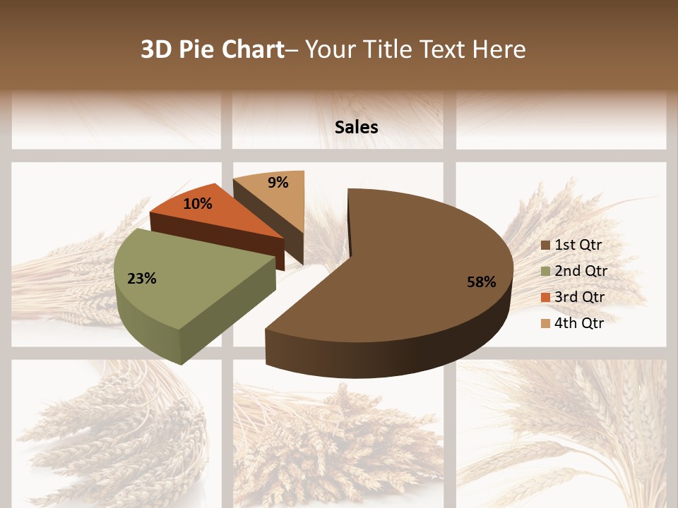 Ripe Ear White PowerPoint Template