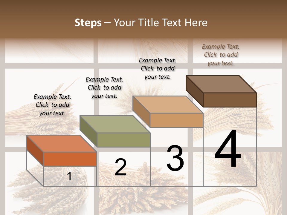 Ripe Ear White PowerPoint Template