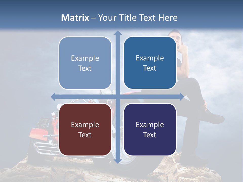 Biking Pursuit Male PowerPoint Template