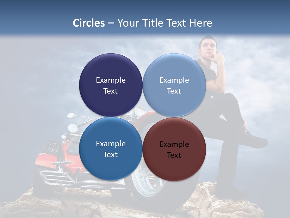 Biking Pursuit Male PowerPoint Template