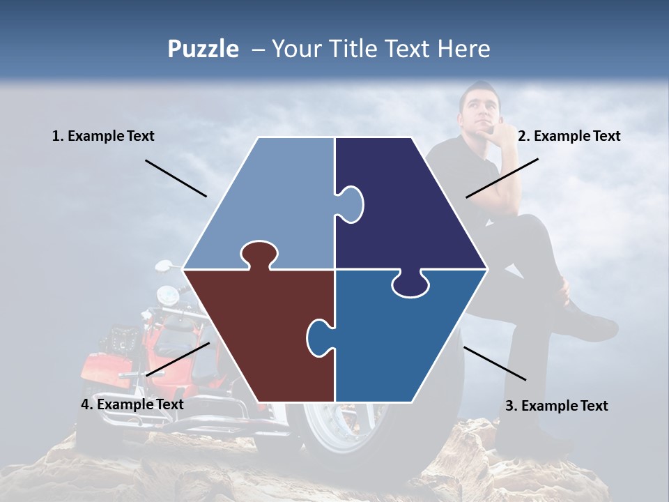 Biking Pursuit Male PowerPoint Template