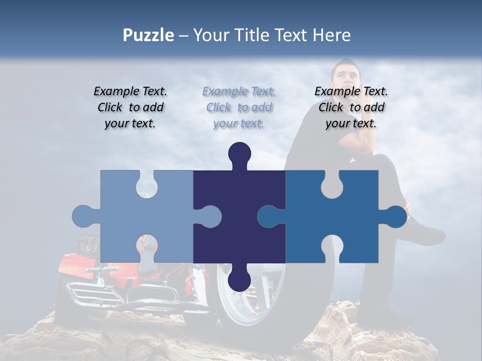 Biking Pursuit Male PowerPoint Template