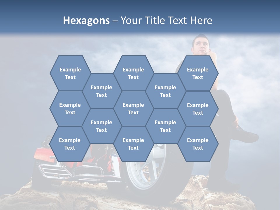 Biking Pursuit Male PowerPoint Template