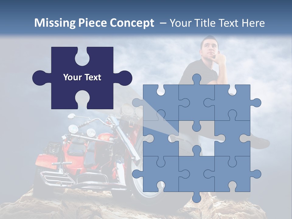 Biking Pursuit Male PowerPoint Template