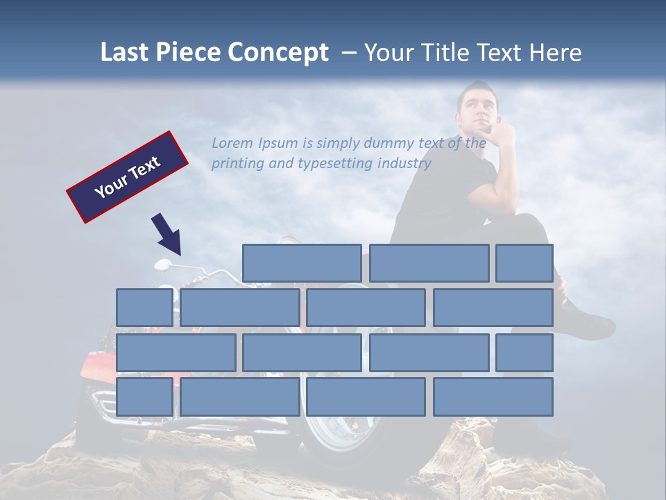 Biking Pursuit Male PowerPoint Template