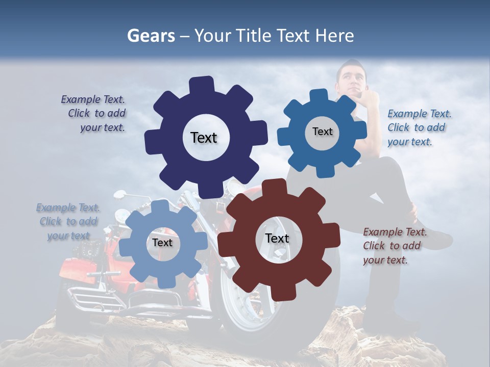 Biking Pursuit Male PowerPoint Template