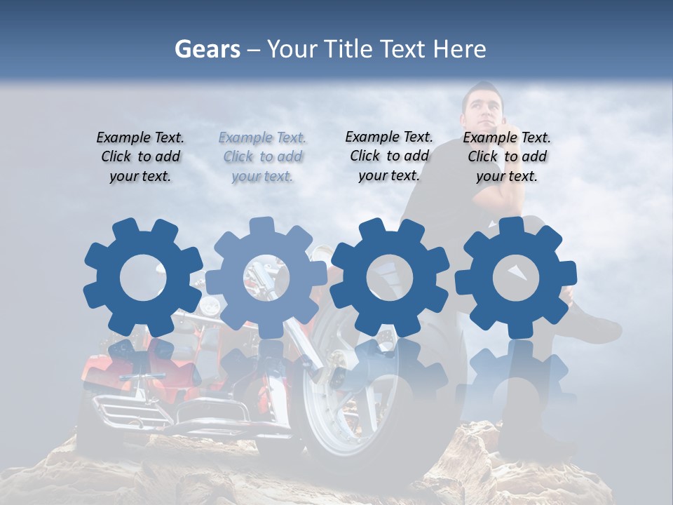 Biking Pursuit Male PowerPoint Template