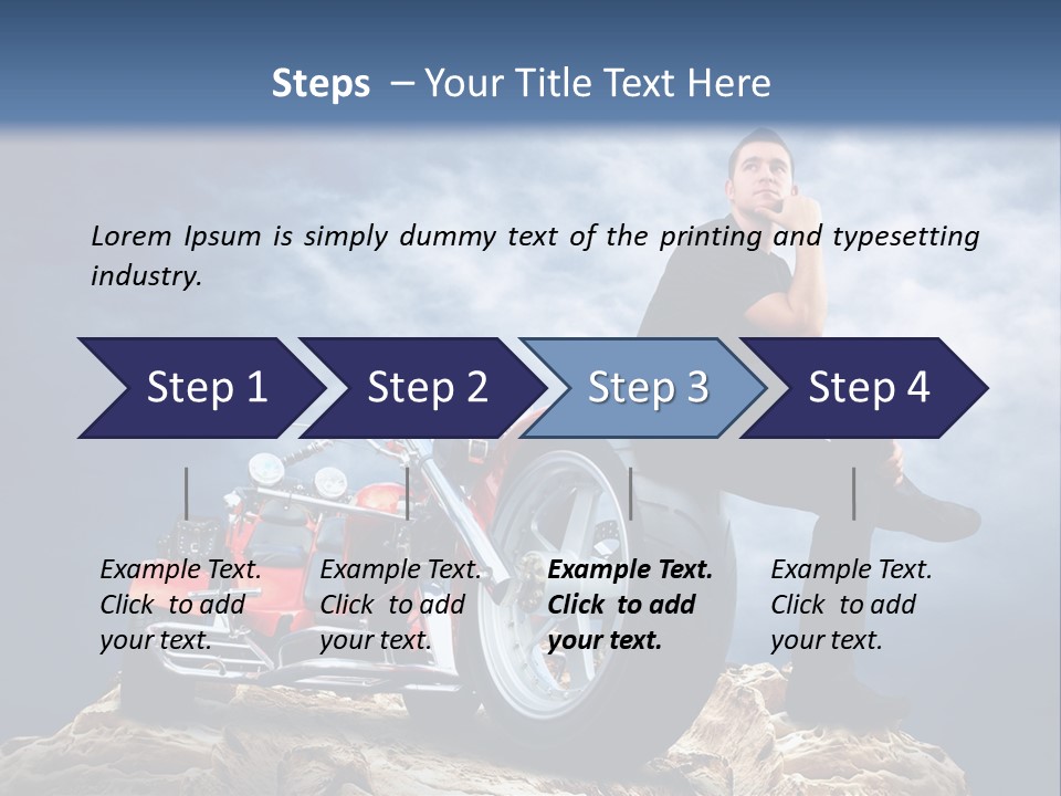 Biking Pursuit Male PowerPoint Template