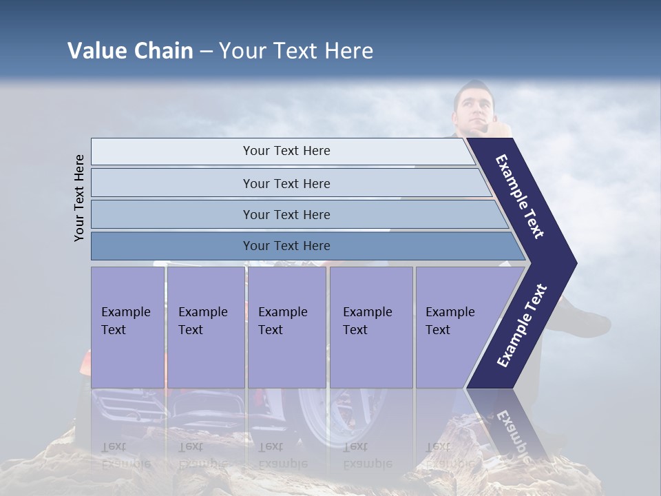 Biking Pursuit Male PowerPoint Template