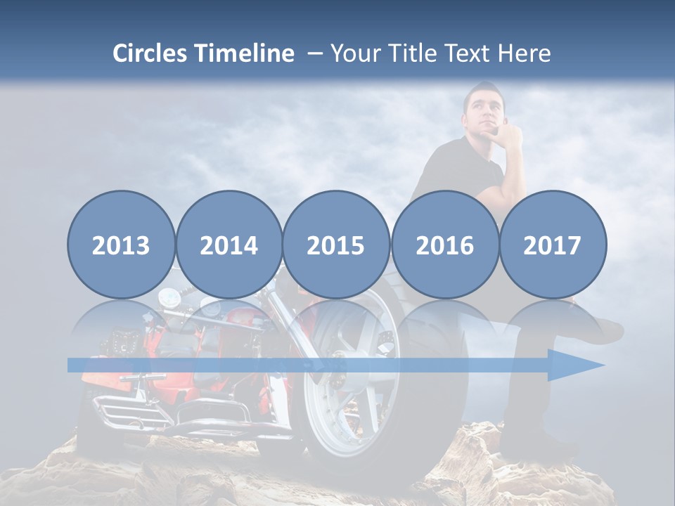 Biking Pursuit Male PowerPoint Template