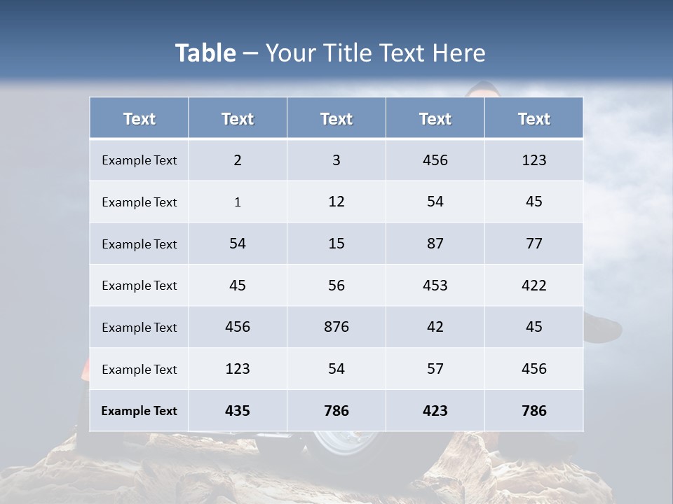 Biking Pursuit Male PowerPoint Template