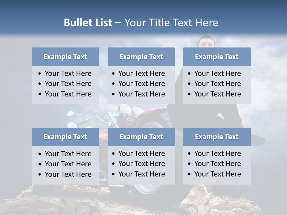 Biking Pursuit Male PowerPoint Template