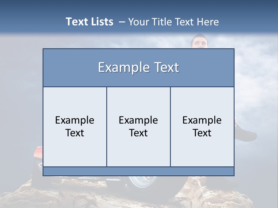 Biking Pursuit Male PowerPoint Template