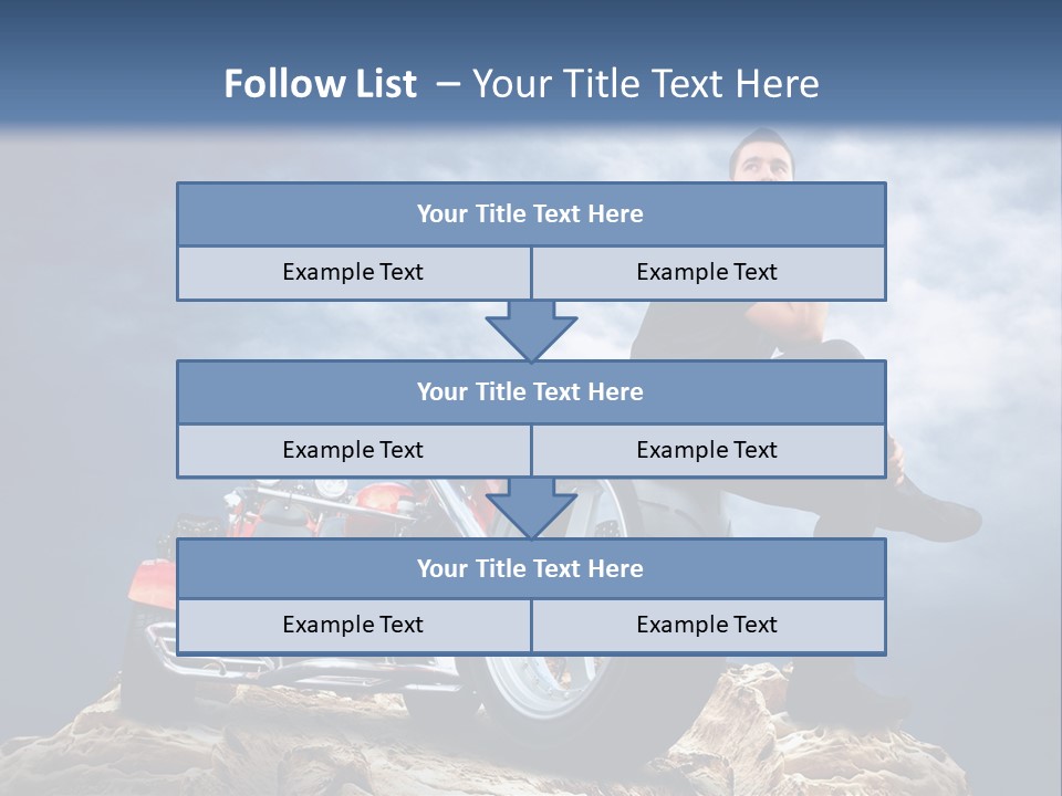 Biking Pursuit Male PowerPoint Template