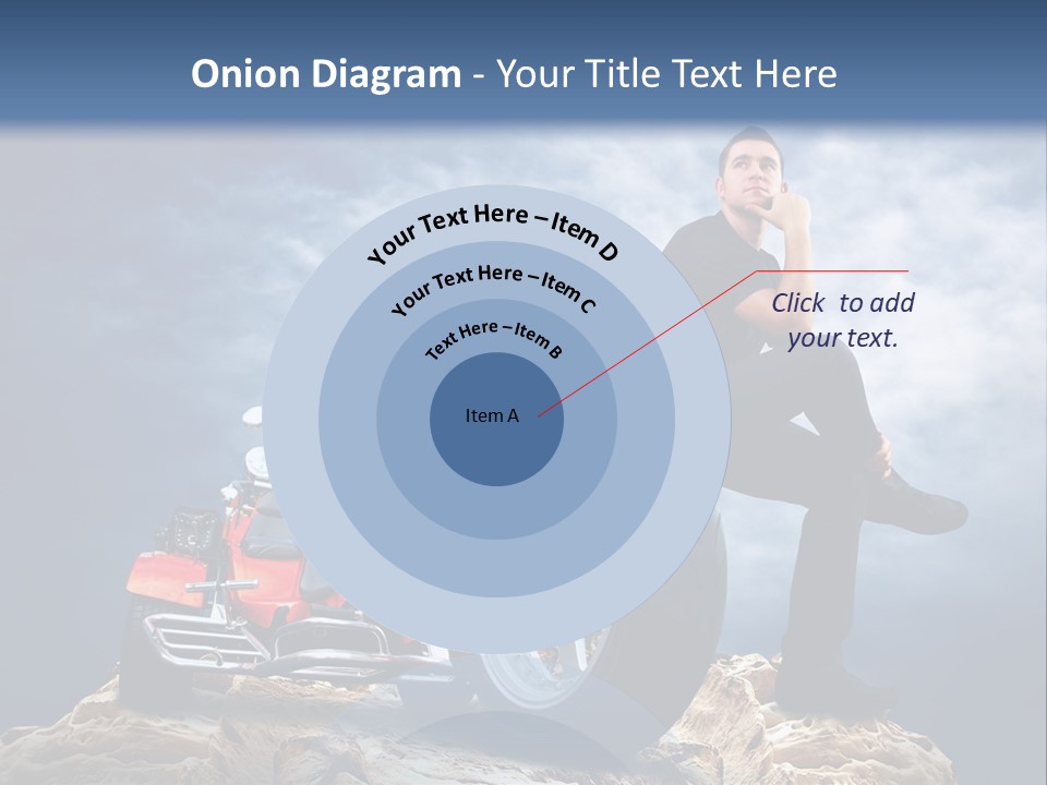 Biking Pursuit Male PowerPoint Template