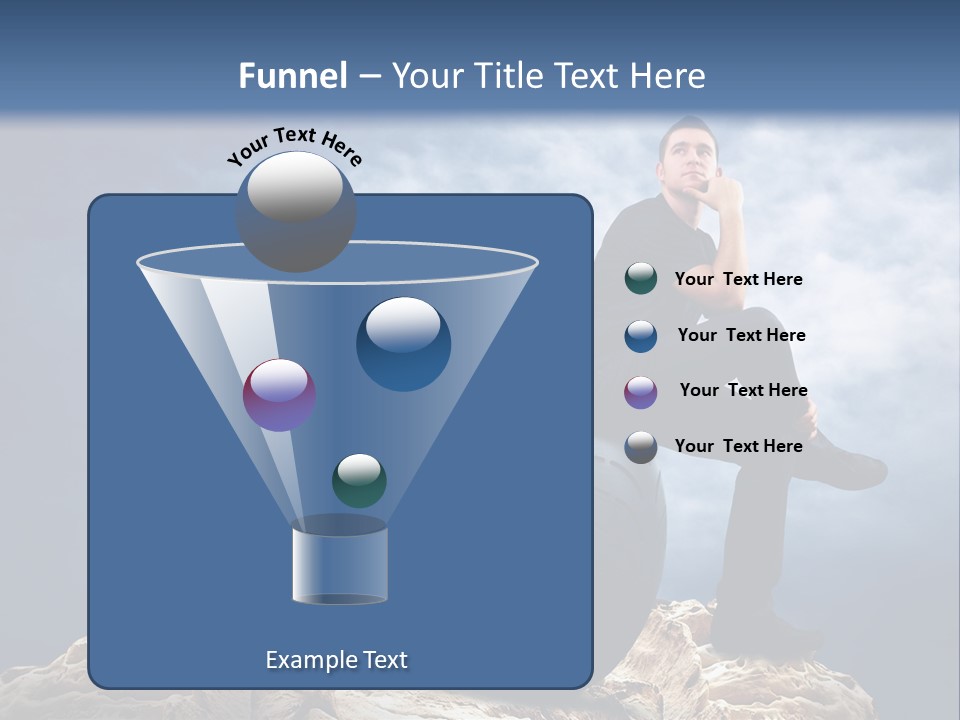 Biking Pursuit Male PowerPoint Template