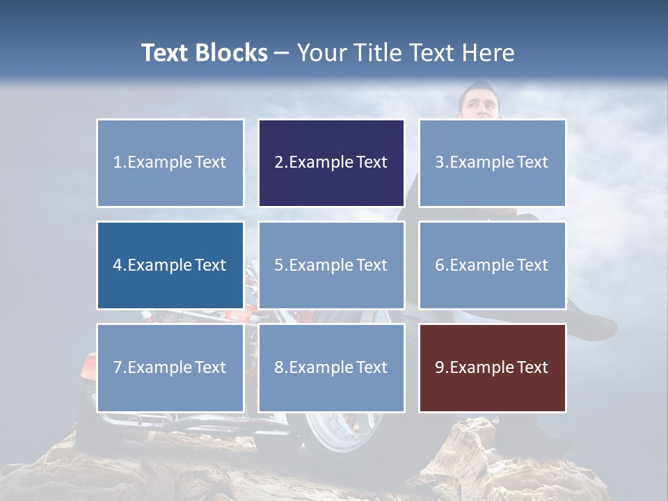 Biking Pursuit Male PowerPoint Template