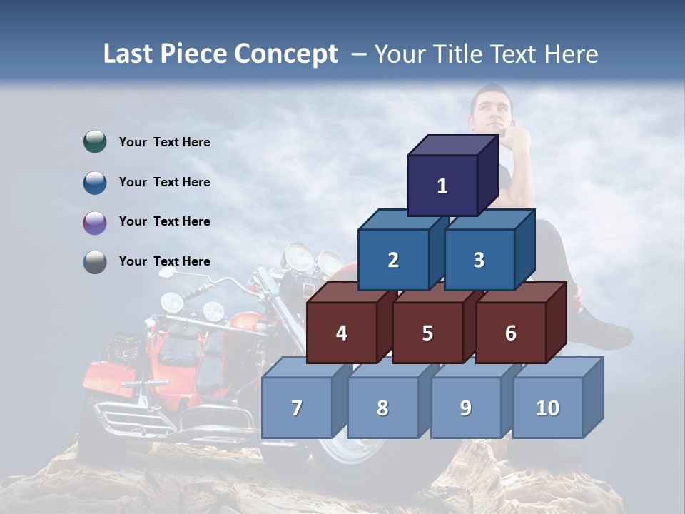 Biking Pursuit Male PowerPoint Template