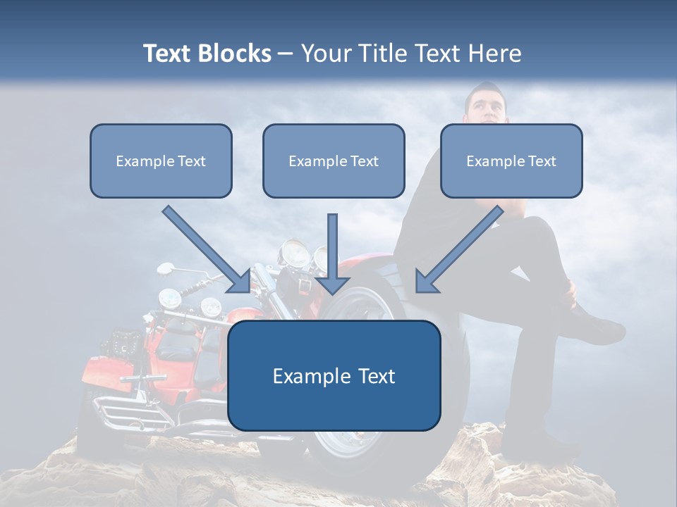 Biking Pursuit Male PowerPoint Template
