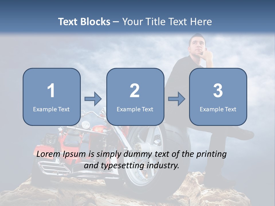 Biking Pursuit Male PowerPoint Template