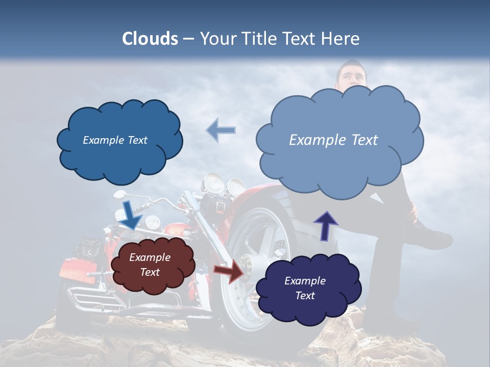 Biking Pursuit Male PowerPoint Template