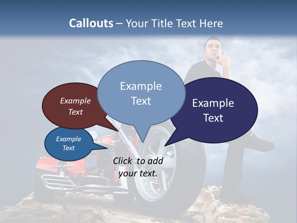 Biking Pursuit Male PowerPoint Template