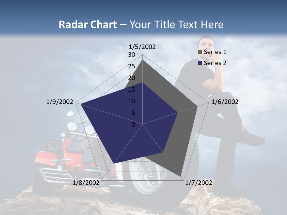 Biking Pursuit Male PowerPoint Template