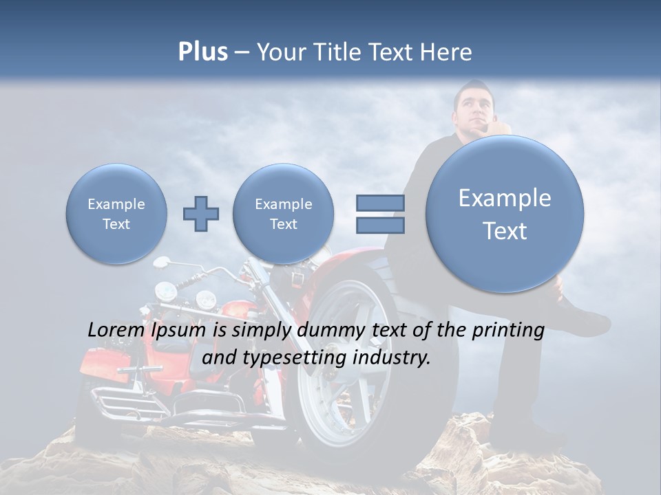 Biking Pursuit Male PowerPoint Template