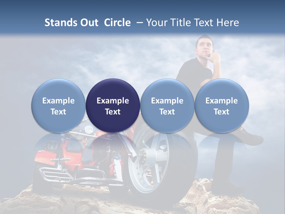 Biking Pursuit Male PowerPoint Template