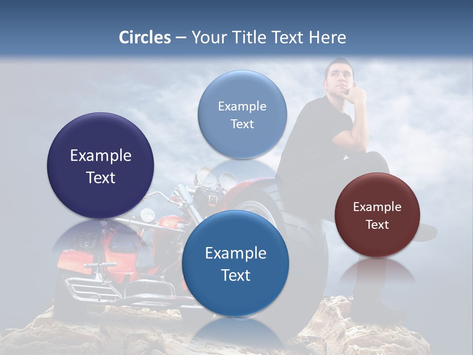 Biking Pursuit Male PowerPoint Template