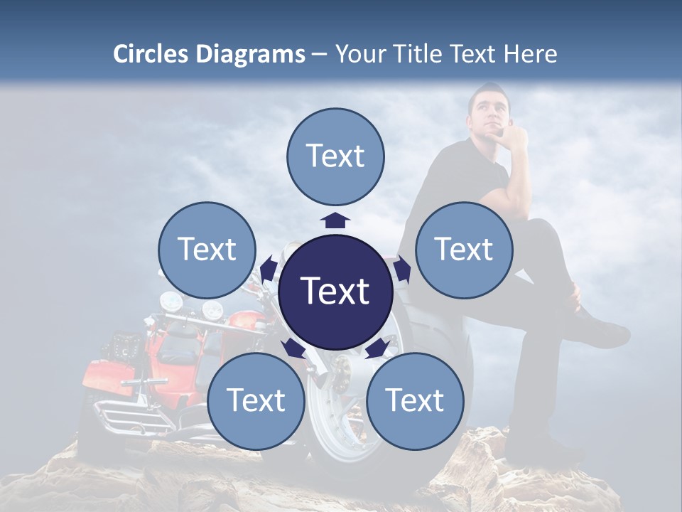 Biking Pursuit Male PowerPoint Template