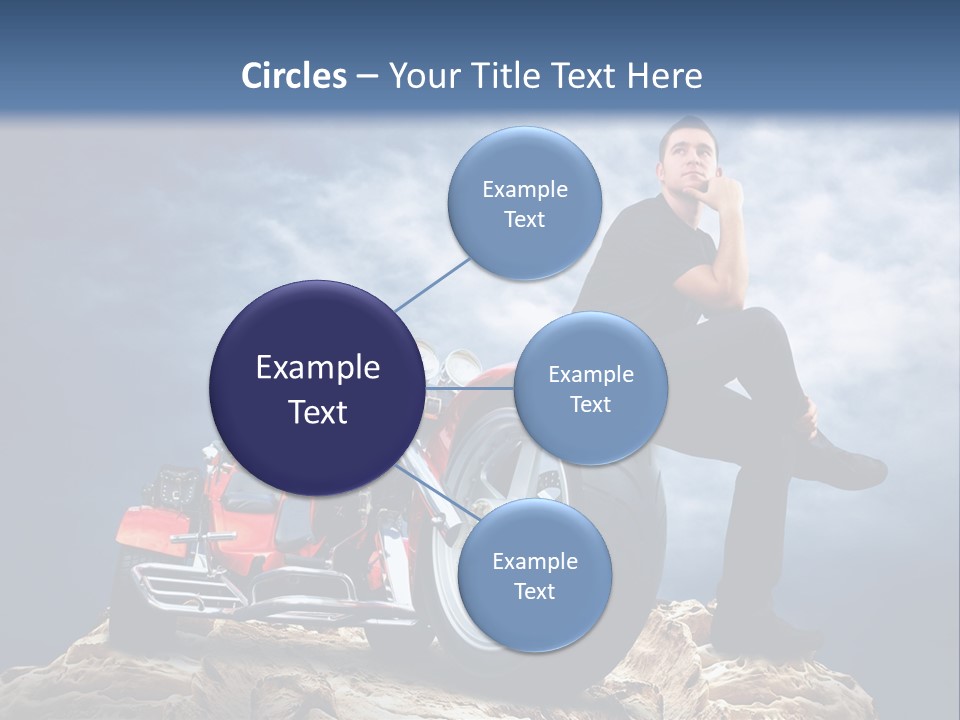 Biking Pursuit Male PowerPoint Template