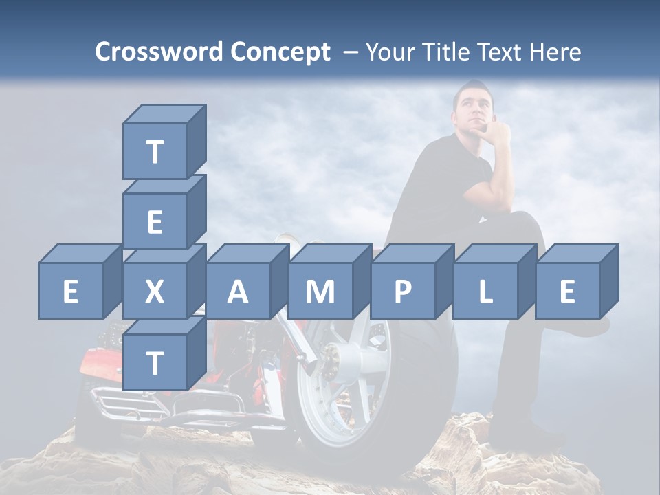 Biking Pursuit Male PowerPoint Template