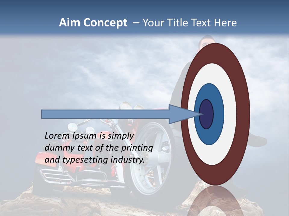 Biking Pursuit Male PowerPoint Template